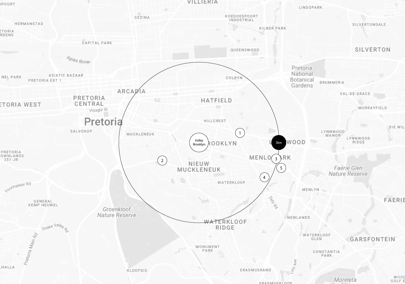 Map within 3km
